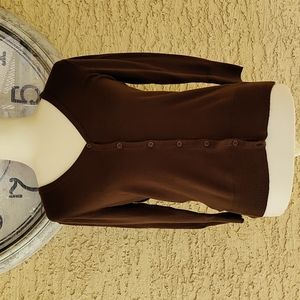 Brown Cardigan, Sz M